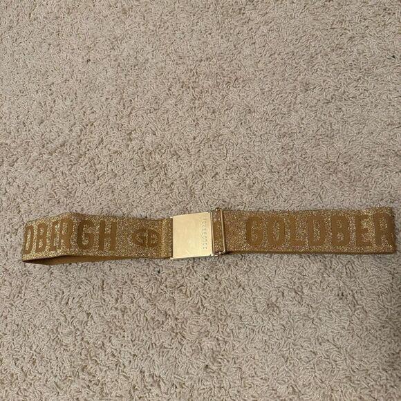 Goldbergh Ski Belt Logo Gold Metallic for Ski Pants, Jacket, ski suit main image 4